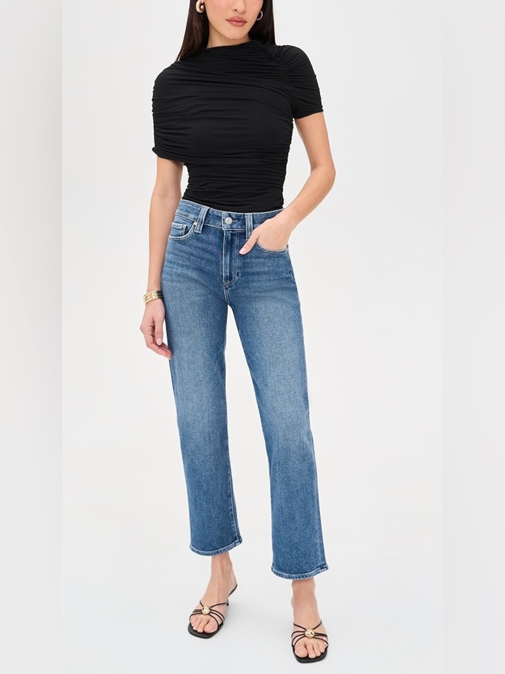 Paige Mason Ankle Jeans in Monaco Mist, Size 26